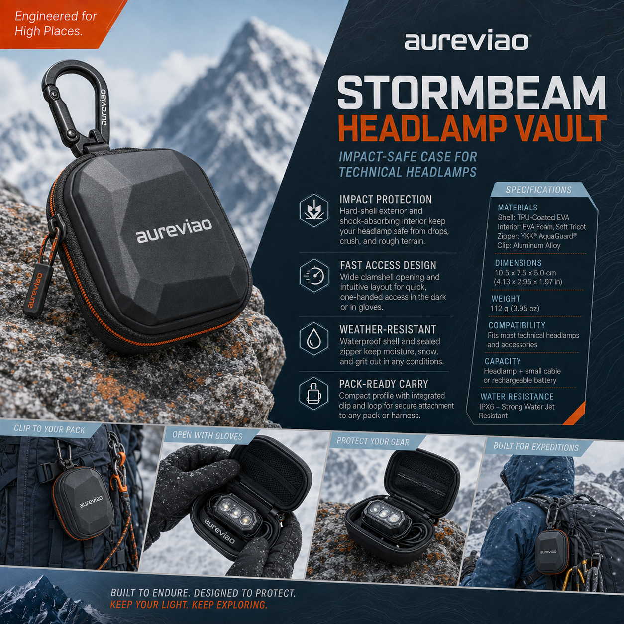 Aureviao™ StormBeam Headlamp Vault