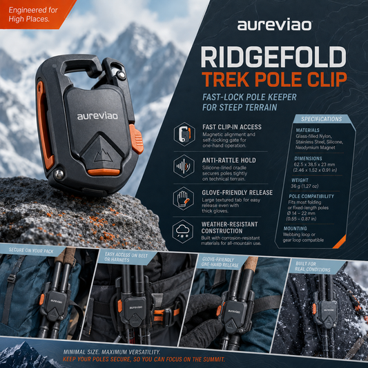 Aureviao™ RidgeFold Trek Pole Clip