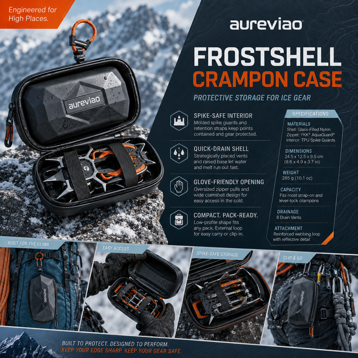 Aureviao™ FrostShell Crampon Case