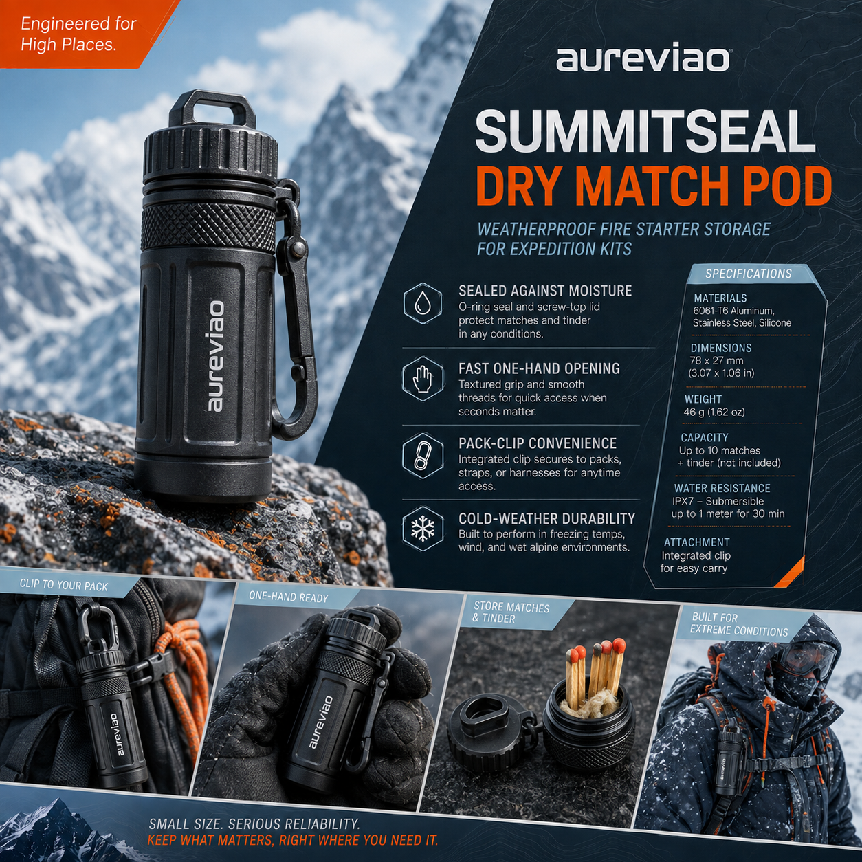Aureviao™ SummitSeal Dry Match Pod